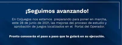 Juegos Localizados en el portal del operador 2021